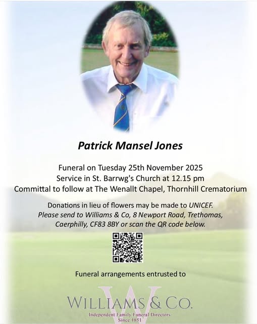 Pat Jones  Machen, UK Death: Outstanding Bowler And Loyal Member Of MBC has Died